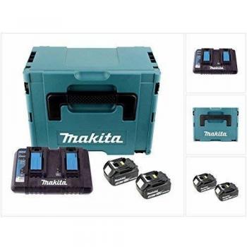 PACK MAKITA ÉNERGIE 18 V LI-ION (2 BATTERIES 5 AH + 1 CHARGEUR DOUBLE) AVEC COFFRET MAKPAC-197629-2