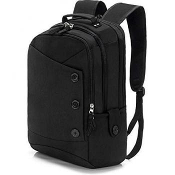 KINGSLONG Mochila Portatil 15.6 Pulgada Hombre Mujer, Mochilas Ordenador 25 Litros Grande Impermeable, Backpack para Trabajo Universidad Juveniles Viaje Escolar Casual Travel - Negro