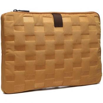 Funda para portátil Euphoria de tejido acolchado color ámbar