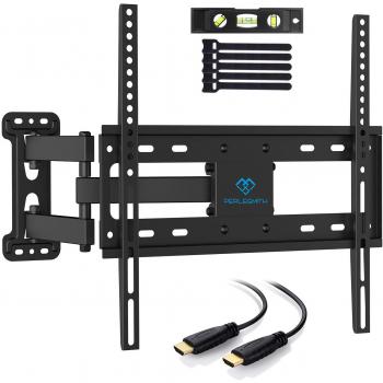 Soporte de Montaje de Pared para TV Brazo Articulado Único de Movimiento Completo para la Mayoría de 32-55” TV de Plasma con Inclinación, Giro y Rotación de hasta 35kg VESA 400x400mm