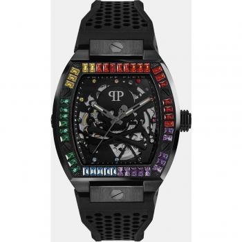 Philipp Plein Automatic Men's Watch The $keleton Rainbow Black Male Size: ONE SIZE