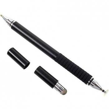 Bolígrafo y lápiz óptico elegante multifuncional 3 en 1 - Negro