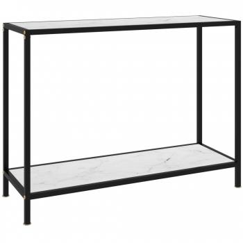 Mesa de consola vidaXL negro vidrio templado 120x35x75 cm