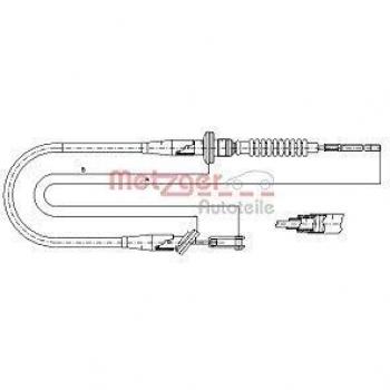 Cable de embrague METZGER 11.2535 para Opel Agila