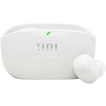 Auriculares JBL Wave Buds 2 Inalámbricos Bluetooth con Cancelación de Ruido Activa, hasta 40 hrs de autonomía, Sonido Pure Bass, Smart Ambient, Conexión Multipunto, Color Blanco