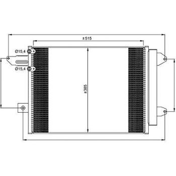 Condensador de aire acondicionado NRF 350070
