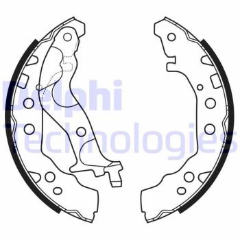 Juego de zapatas de frenos DELPHI LS2175 para TOYOTA IQ