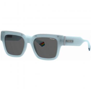 Polaroid Unisex Blue Resin Polarized Sunglasses with UV Protection