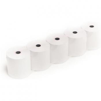 Pack de 5 Rollos de Papel Térmico Libre de BPA 80x80mm