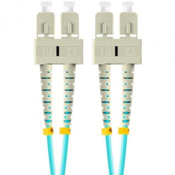 Cable de Fibra Óptica Lanberg 1m SC/UPC-SC/UPC Duplex OM3 50/125 LSZH Azul