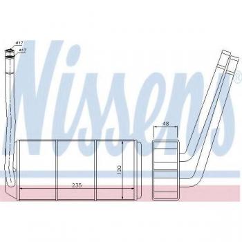 Radiador de calefacción NISSENS 73001