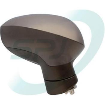 Retrovisor exterior SPJ E-2509 - Espejo retrovisor con diseño aerodinámico, ajuste manual, vidrio templado para mayor resistencia, compatible con diversos modelos de vehículos, instalación sencilla y acabado en negro