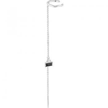 Ear Candy - Piercing múltiple Anuska de plata bañado en rodio