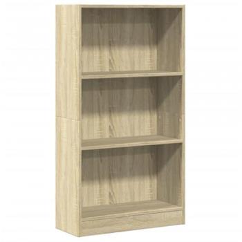 Librería de Madera Multicapa Sonoma 60x24x109 cm, Estantería de Libros, Estante de Almacenamiento en color Marrón