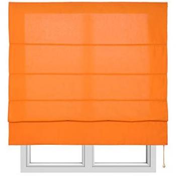 Estor Plegable Translúcido Naranja con Varillas para Ventanas y Puertas, 90 x 175 cm