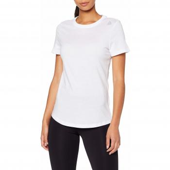 Reebok TE tee Camisetas, Mujer, Blanco, XS