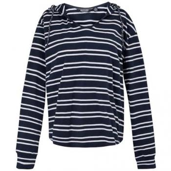 Regatta Women's Lightweight Breathable V-Neck Hoodie Navy/White