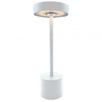 Lámpara de mesa inalámbrica Lumisky ROBY WHITE Blanco Aluminio