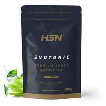 Isotónico en Polvo Evotonic de HSN Sabor Manzana 500 g - Bebida Deportiva con Carbohidratos + Electrolitos + BCAAs + Peptopro, No-GMO, Vegetariano,