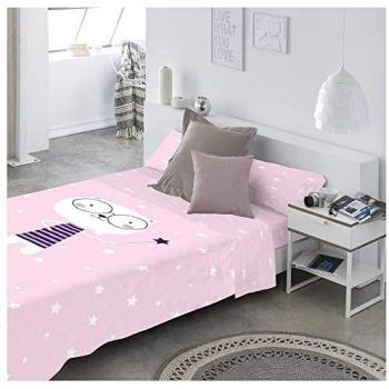 Juego de Sábanas Infantil/Juvenil Clara 100% Algodón Cama de 105 x 190/200