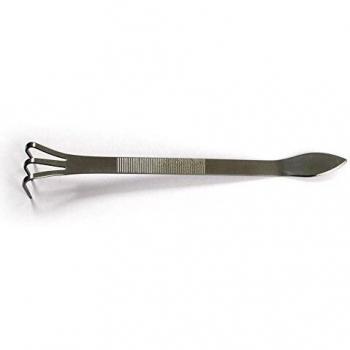 Planeta Huerto | Rastrillo espátula 240 mm INOX. RYUGA | Herramientas para el Mantenimiento de tu Bonsái | Utensilios Resistentes y de Calidad