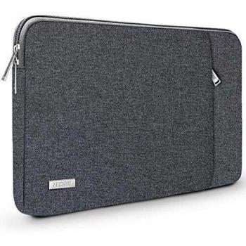 TECOOL 13,3-13,5 Pulgadas Funda Ordenador Portátil, Bolso Protectora Acolchada Funda para MacBook Air/Pro, 13,5 Surface Laptop, Huawei Matebook D14, ASUS Vivobook/Zenbook 14, Gris Oscuro