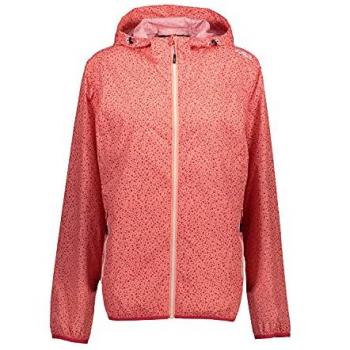 CMP Women's Packable Rain Jacket with Hood - Coral