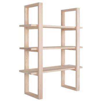 Estante Santiago EPIKASA de Madera Marrón, 18x48x63 cm