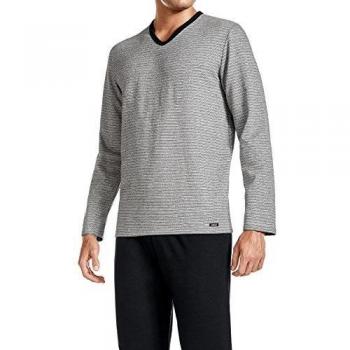 IMPETUS Pijama cardado - Tiong, 4563E01.Algodón, Color Gris, Talla XL