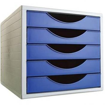 Archivo 2000 Archivotec Serie 4000 - Módulo de 5 cajones, color azul