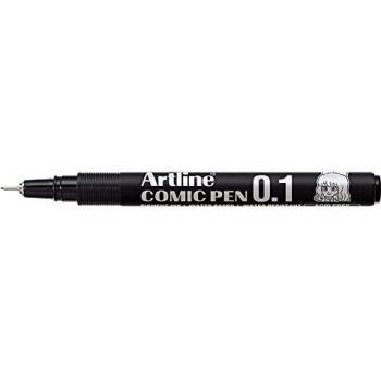 Artline EK-281 NE - Rotulador calibrado micrométrico, 0.1 mm, color negro