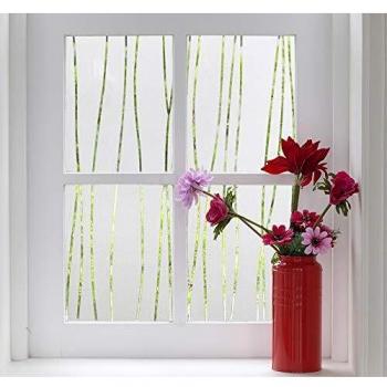 Finnez Vinilo para Ventana Privacidad Maxima Sin Pegamento Autoadhesiva Electrostática Protección contra Los Rayos UV Adecuado para Oficina Cocina Y Hogar 90 x 200 cm Blanco