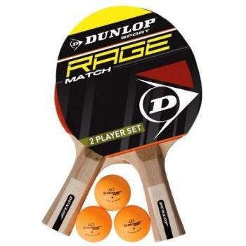 Dunlop AC Rage Match 2 Player Set - Kit de Ping Pong