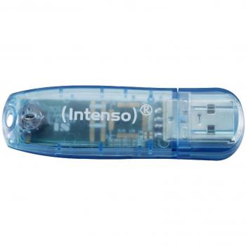 Intenso Rainbow Line - Memoria USB2.0 de 4 GB, color negro