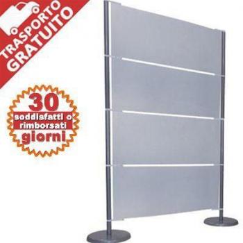 Pareti divisorie Clamp Ergosit 118x180 cm traslucida mdcl4