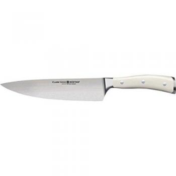 Cuchillo de Chef Wüsthof Classic Ikon 20 cm con Mango Blanco