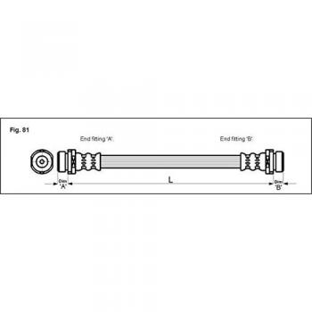 Metzger 4112503 Tubo flexible de frenos
