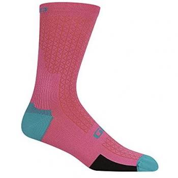Calcetines Giro HRC Team Rosa Turquesa para Hombre - Medium, Rosa Neón/Chispa (2022)