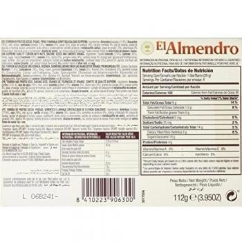 El Almendro Turrón Trio Naranja - 112 gr