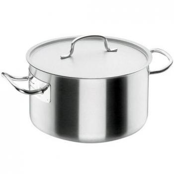 Lacor - 50033 - Cacerola Alta Con Tapa Chef Classic 32cm Inox