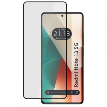 Protector Cristal Templado Completo 5D Full Glue Negro para Xiaomi Redmi Note 13 5G Vidrio