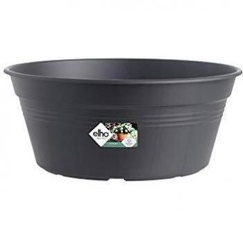 Elho Green Basics Bowl 33 - Macetero - Living Black - Exterior - Ø 33 x A 13.9 cm