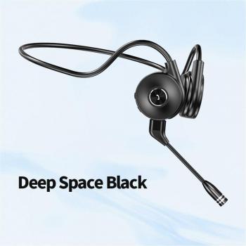 Auriculares de Conducción Ósea M-1 Bluetooth Inalámbricos, Cómodos, con Gancho Abierto, Ligero y No Intrauditivos, Deportivos con Micrófono