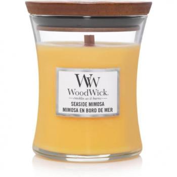 Woodwick Seaside Mimosa Scented Candle with Wooden Wick 275 g