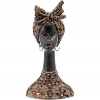 Figura Decorativa Africana 27 x 23,5 x 52 cm