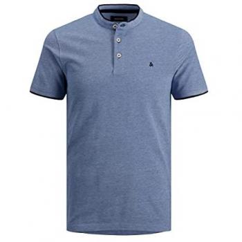 Polo de Manga Corta Jack & Jones Paulos Mao Azul Brillante 2XL Slim Fit para Hombre