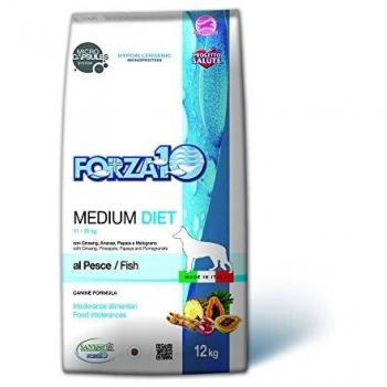 FORZA 10 Medium diet dry fish dog kg. 12 - Dry feed for dogs