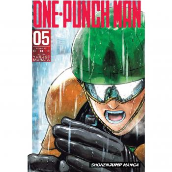 One-Punch Man, Vol. 5 - Manga, tapa blanda, 192 páginas, ilustraciones en blanco y negro, serie de acción y comedia, autor: ONE