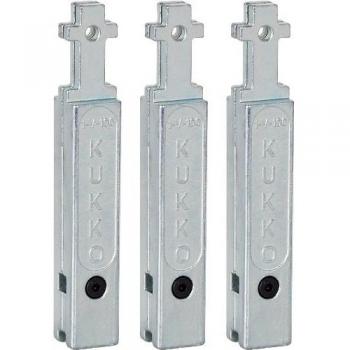 Kukko AR1-V-100-S, Negro, 100mm, Set de 3 Piezas