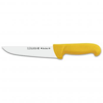 3 Claveles Cuchillo Carnicero Estrecho Proflex, Acero Inoxidable, Amarillo, 18 cm-7